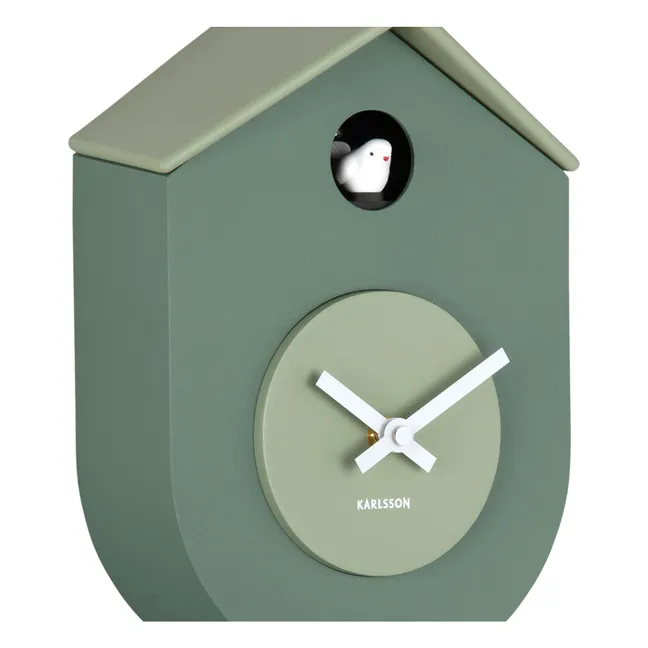 Horloge murale Grato cuckoo | Vert