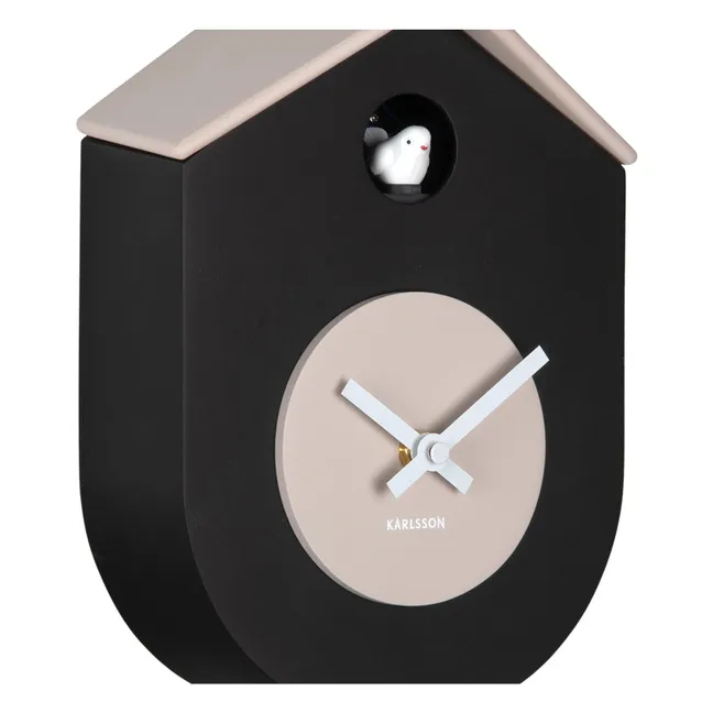 Horloge murale Grato cuckoo | Noir