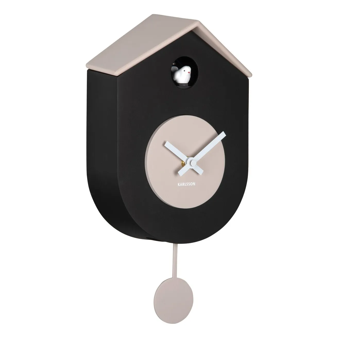 Present Time Black Grato Cuckoo Wall Clock