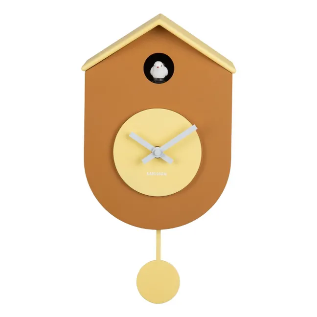 Reloj de pared de cuco Grato | Amarillo