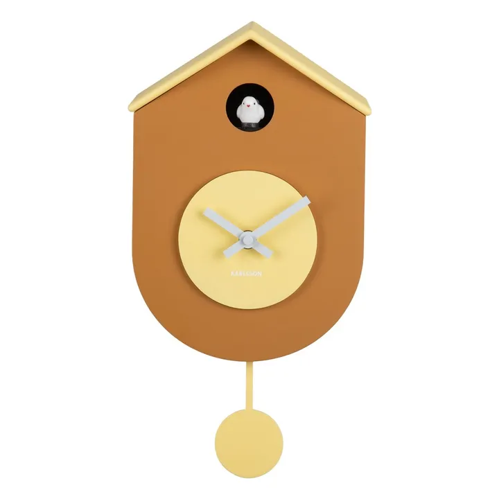 Horloge murale Grato cuckoo | Jaune- Image produit n°2