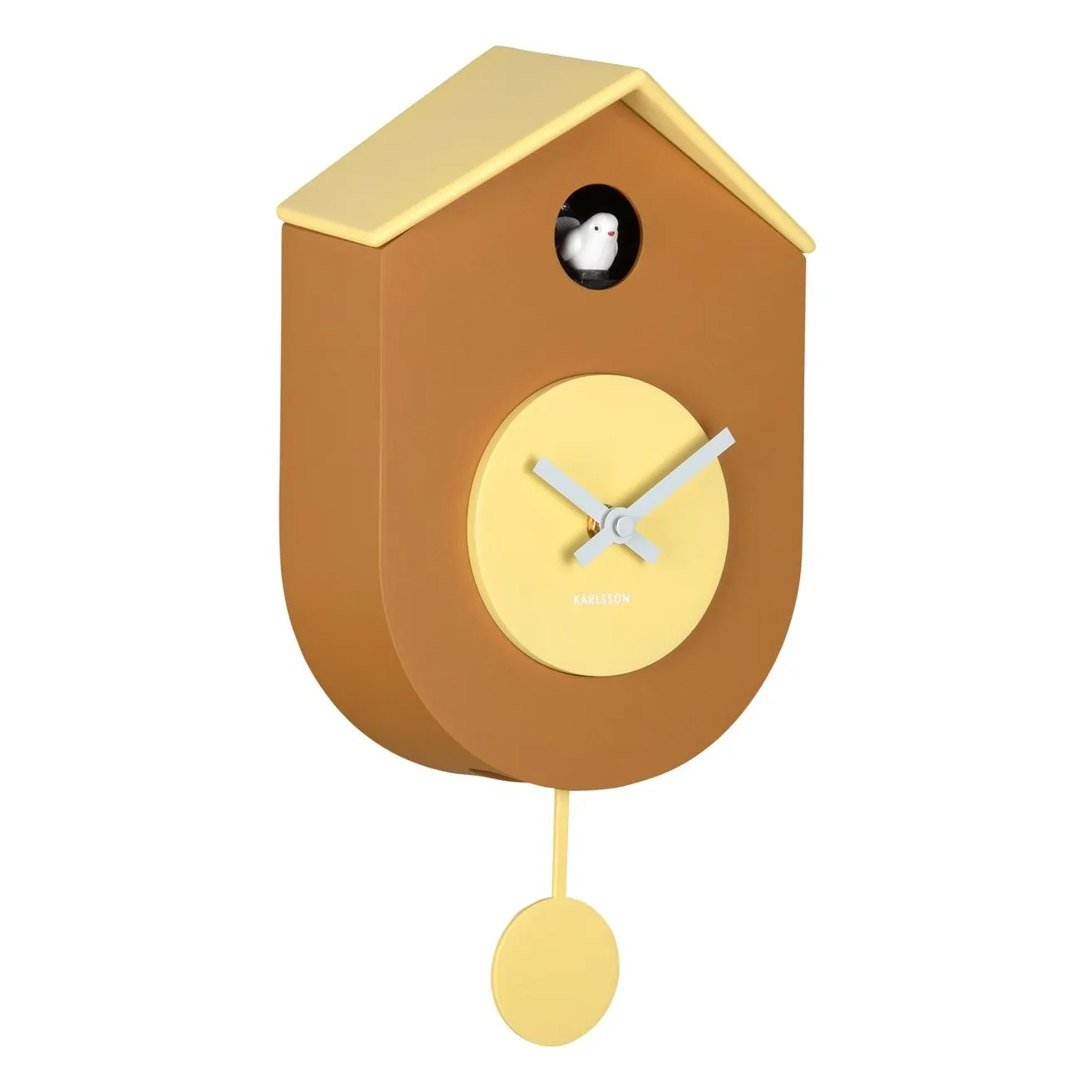 Present Time Yellow Grato Cuckoo Wall Clock