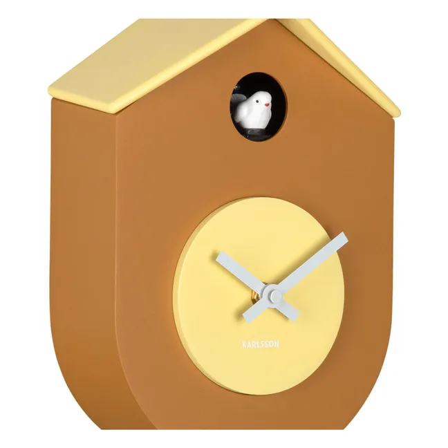 Reloj de pared de cuco Grato | Amarillo