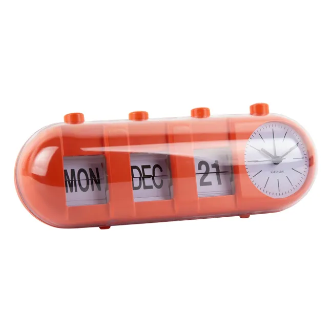 Retro tube alarm clock  | Orange