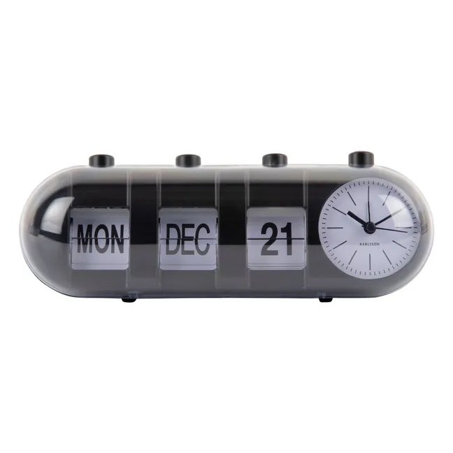 Retro tube alarm clock   | Black