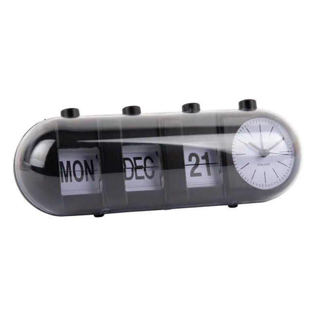 Retro tube alarm clock   | Black
