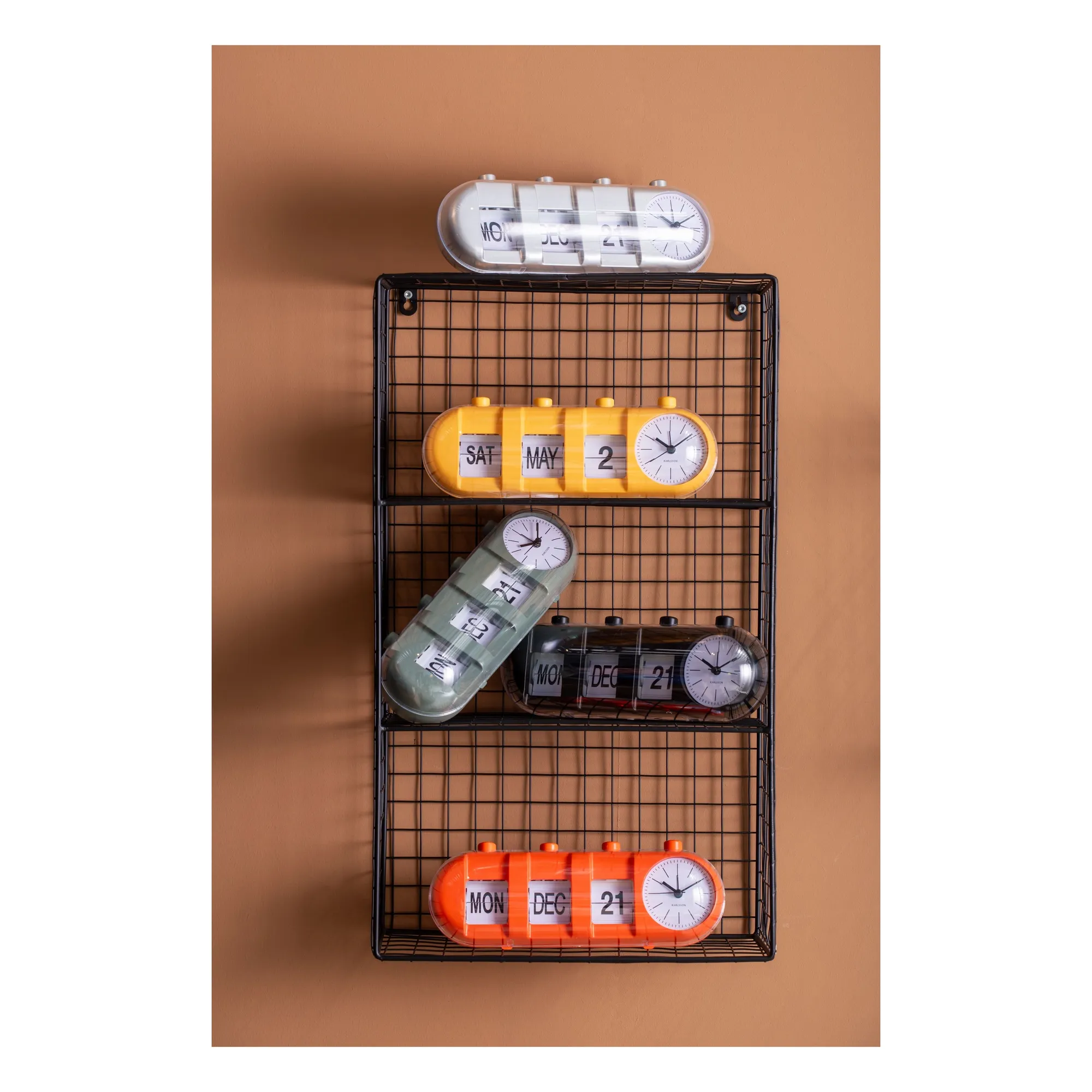 Réveil Retro tube  | Orange- Image produit n°1