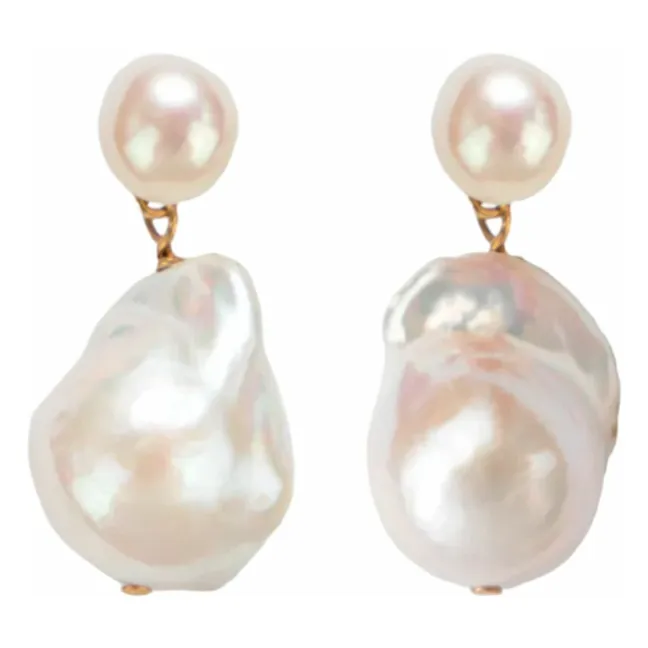 Josefina Pearl Earrings | Gold