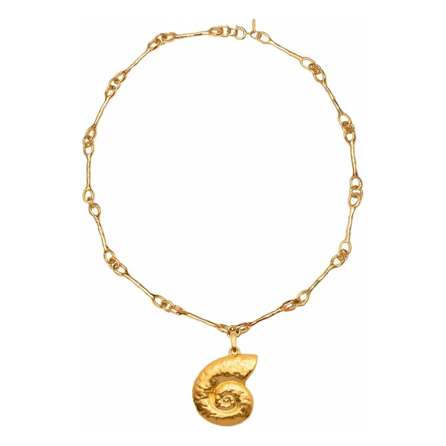 Collier Caracola Nautilus | Doré