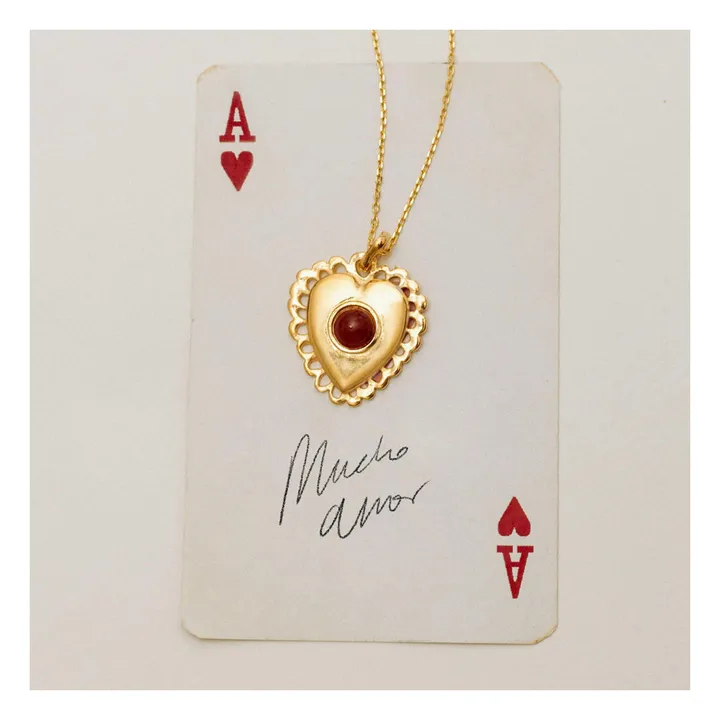 Collier Corazon | Doré- Image produit n°2