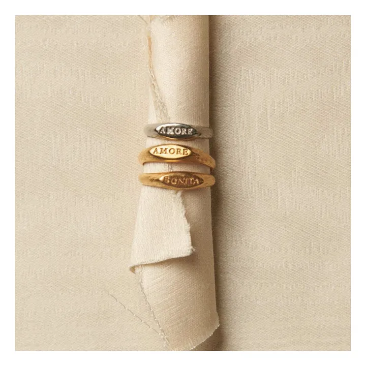 Chevalière Amore | Doré- Image produit n°2
