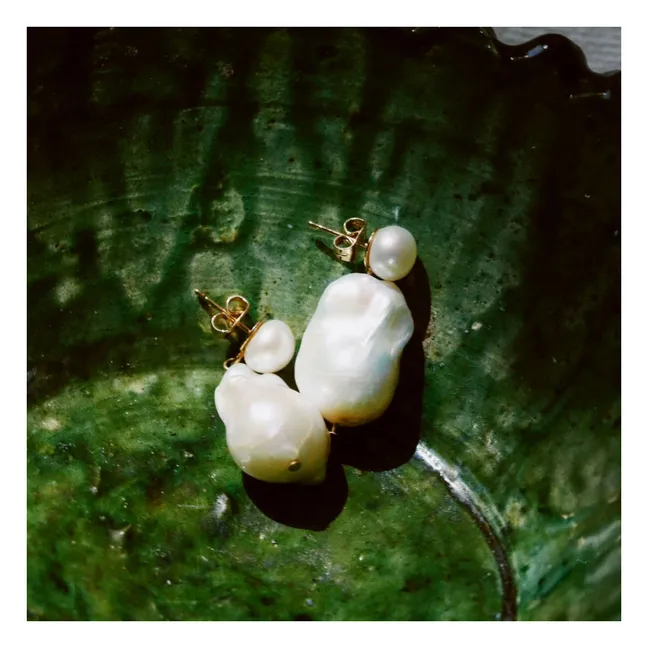 Orecchini di perle Josefina | Bianco