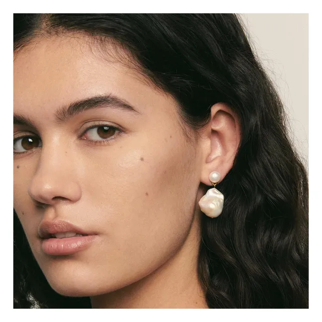 Josefina Pearl Earrings | Gold