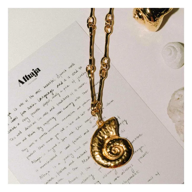Collier Caracola Nautilus | Doré