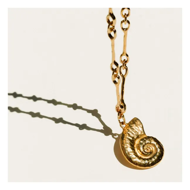 Collier Caracola Nautilus | Doré