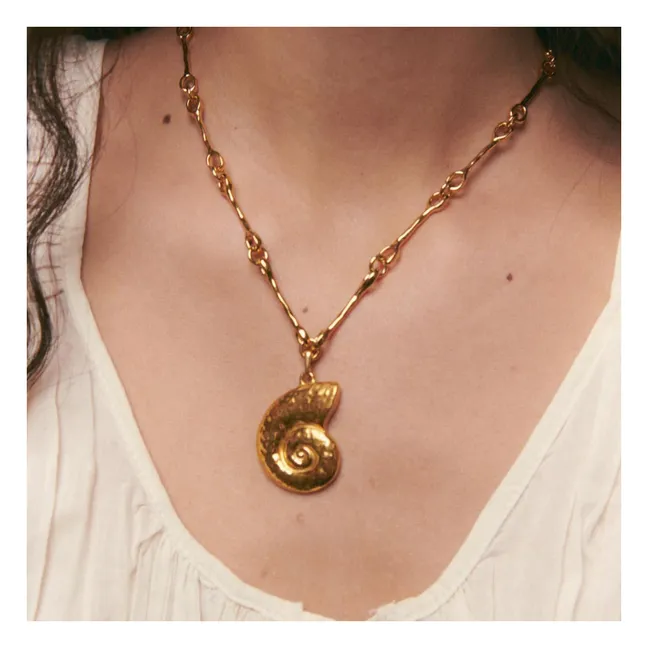 Collier Caracola Nautilus | Doré