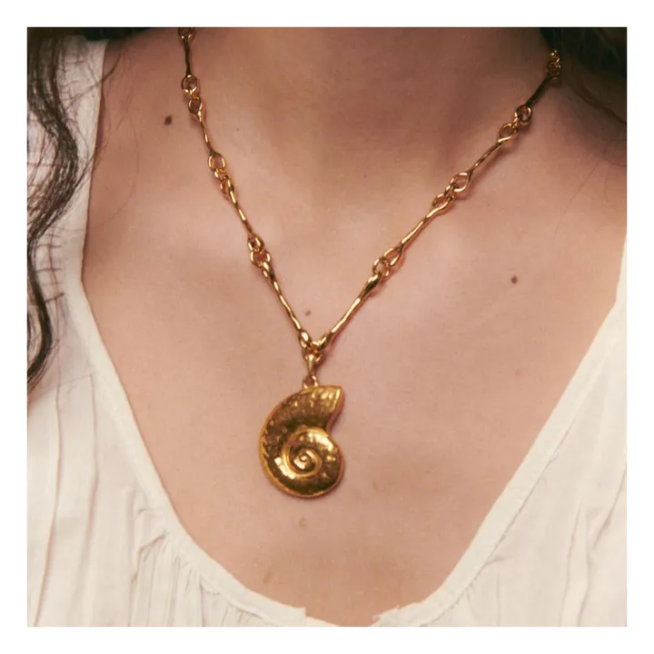 Collier Caracola Nautilus | Doré- Image produit n°1