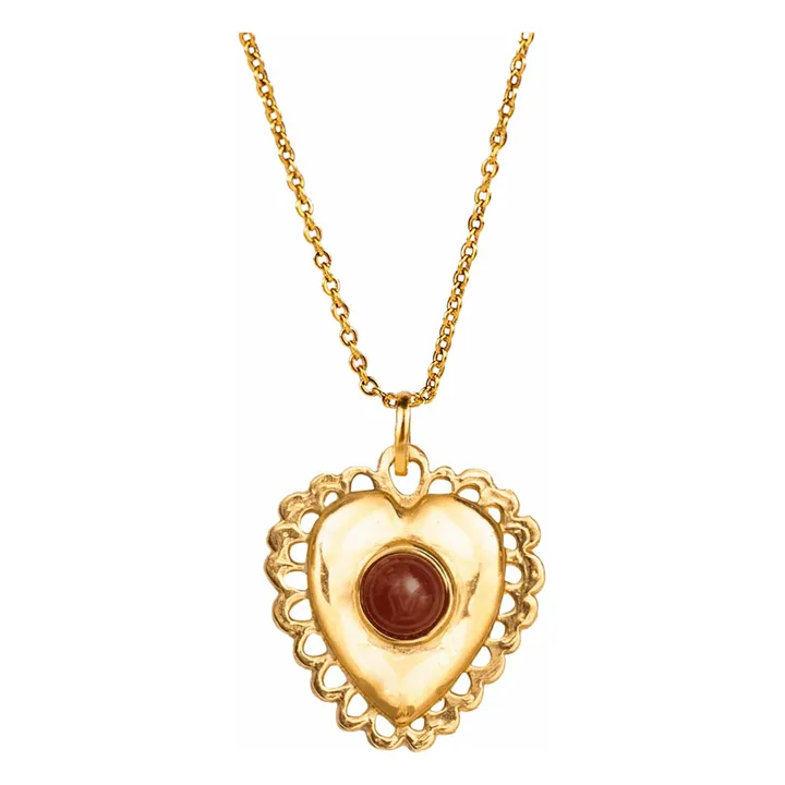 Collier Corazon | Doré- Image produit n°0