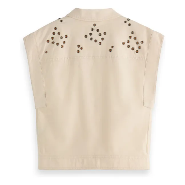 Festival Denim Jacke | Beige