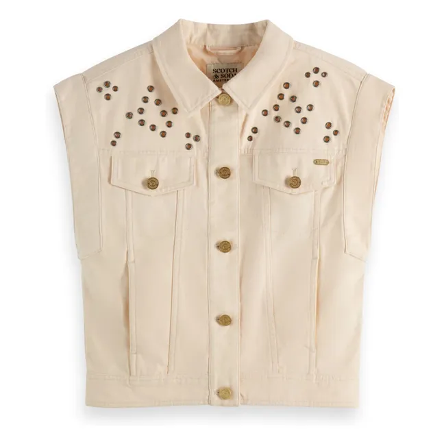 Festival Denim Jacke | Beige