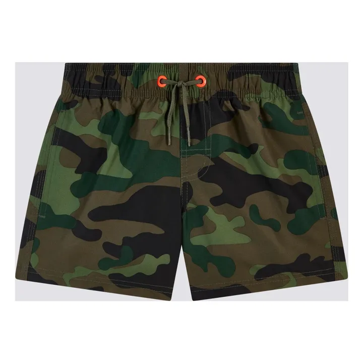 Short de Bain Militaire | Vert foncé- Image produit n°1
