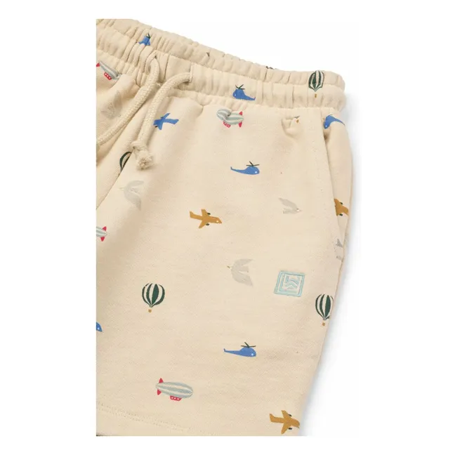 Pantaloncini in pile organico Gram Smiley | Ecru
