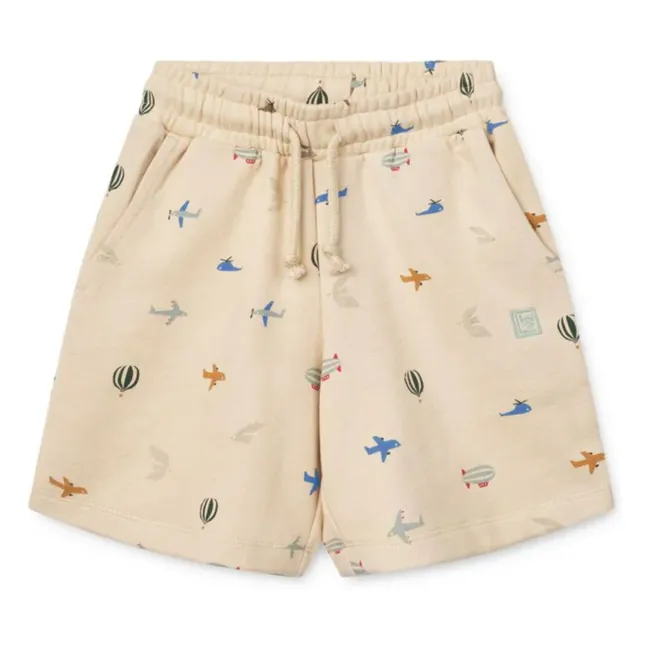 Pantaloncini in pile organico Gram Smiley | Ecru