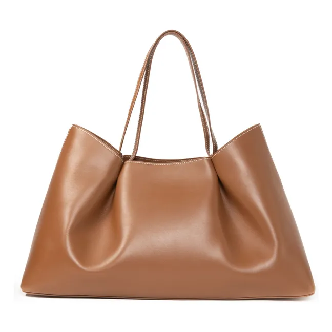 Cabas Dimple Cuir | Cognac