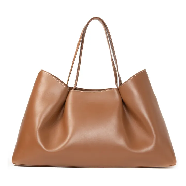 Cabas Dimple Cuir | Cognac- Image produit n°0