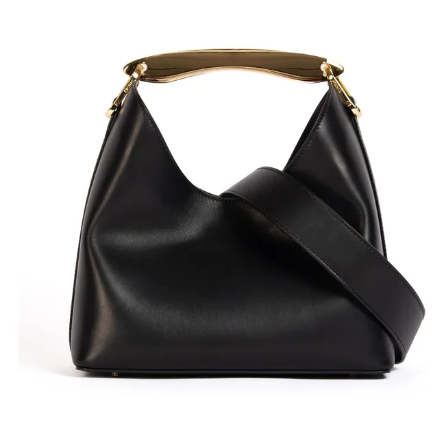 Borsa in pelle Boomerang | Nero