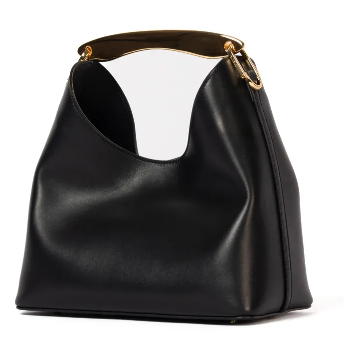 Sac Boomerang Cuir | Noir- Image produit n°2