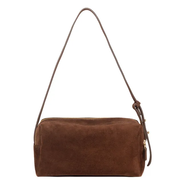 Sac Trousse Suède | Marron