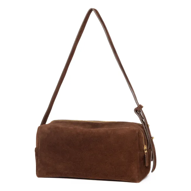 Sac Trousse Suède | Marron