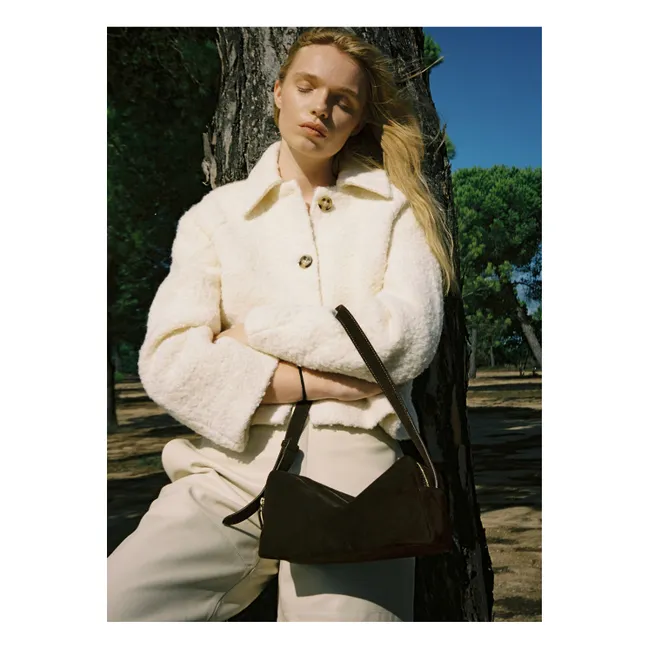 Sac Trousse Suède | Marron
