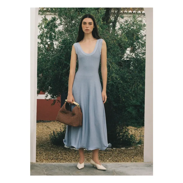 Sac Boomerang Cuir Tressé | Cognac- Image produit n°1