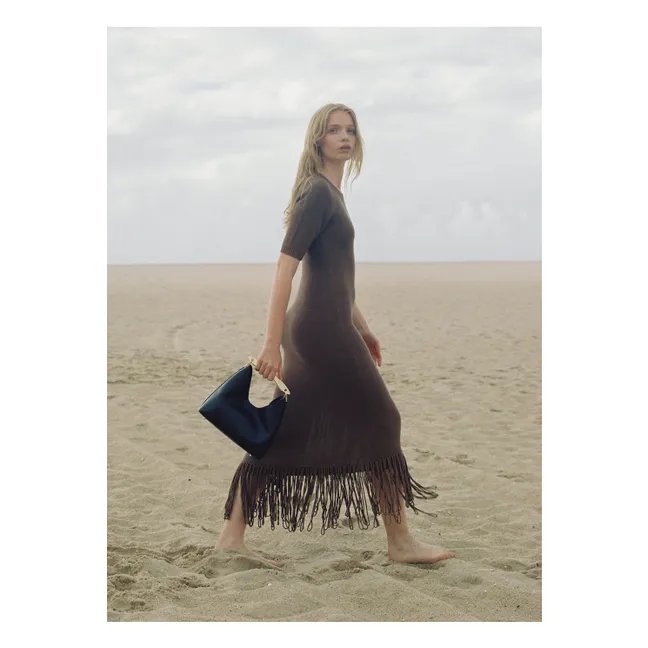 Borsa in pelle Boomerang | Nero