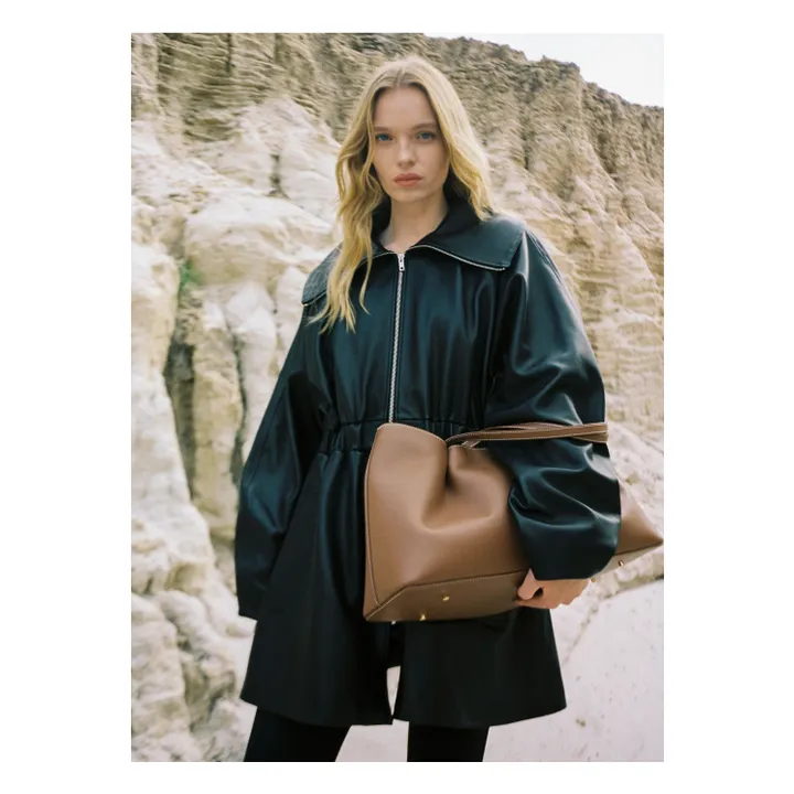 Cabas Dimple Cuir | Cognac- Image produit n°1