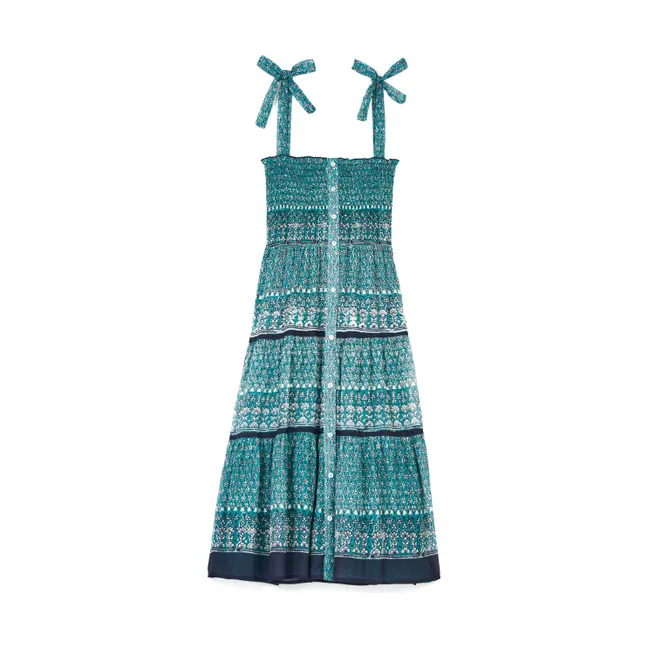 Kleid Mari Midi | Smaragdgrün