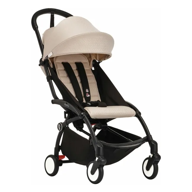 Poussette YOYO³ Bonpoint complète 0+ et 6+ Châssis noir | Beige