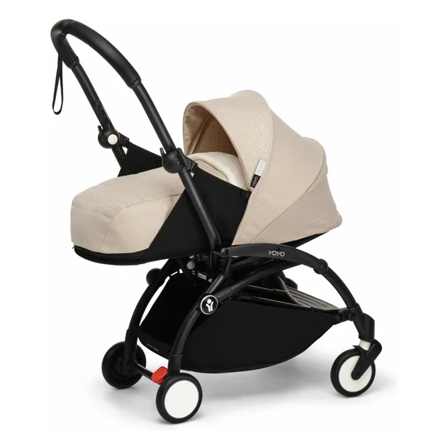 Poussette YOYO³ Bonpoint complète 0+ et 6+ Châssis noir | Beige