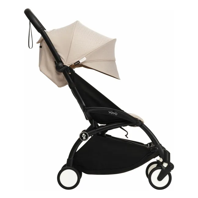 Poussette YOYO³ Bonpoint 6+ Châssis noir | Beige