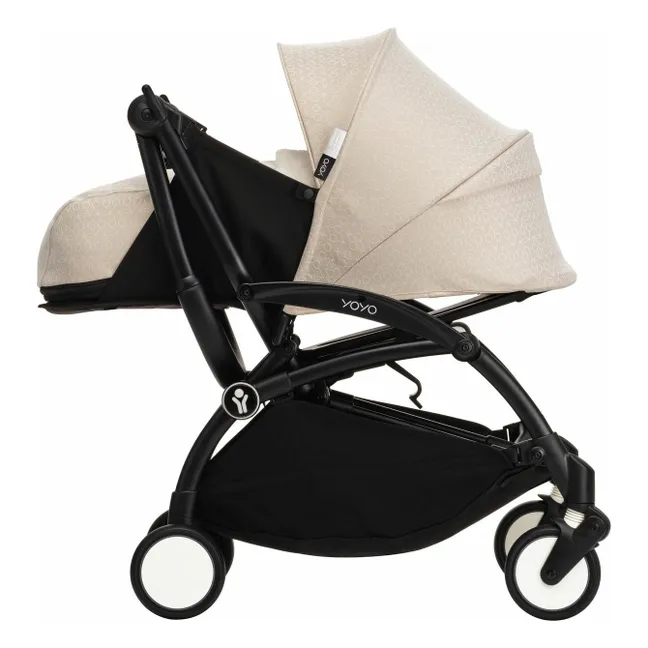 YOYO³ Bonpoint 0+ cochecito recién nacido Chasis negro | Beige