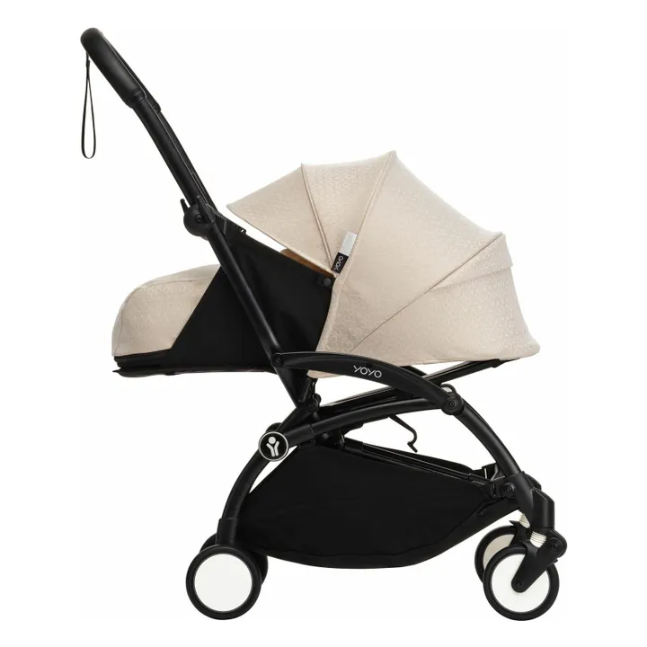 Poussette nouveau-né YOYO³ Bonpoint  0+ Châssis noir | Beige- Image produit n°3