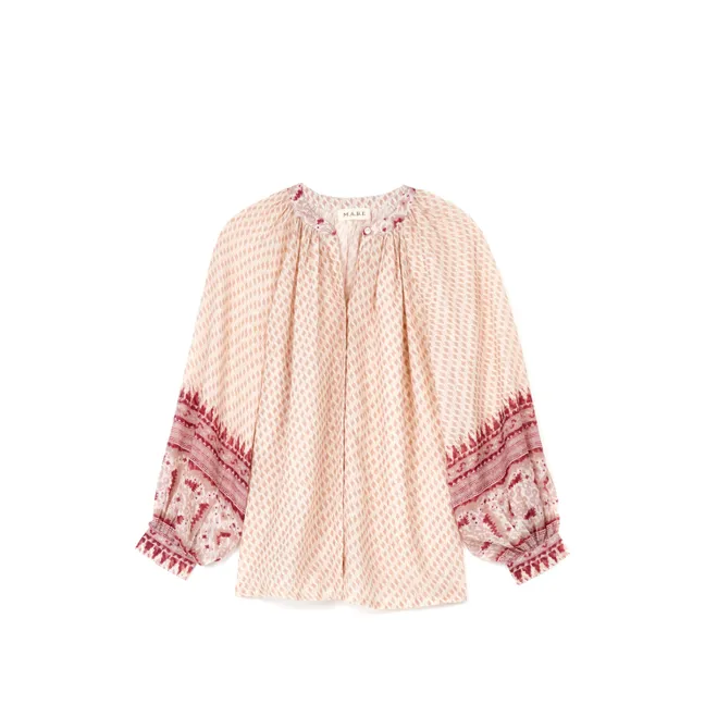 Camicetta stampata Ode | Rose poudré