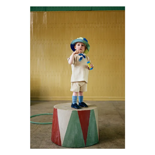Chaussons Cuir | Bleu marine
