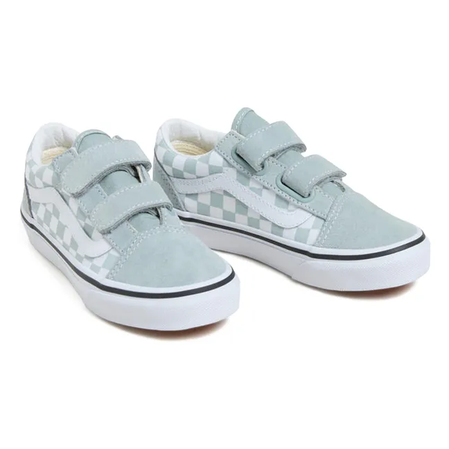 Rasca Zapatillas Old Skool V Checkerboard | Gris Claro