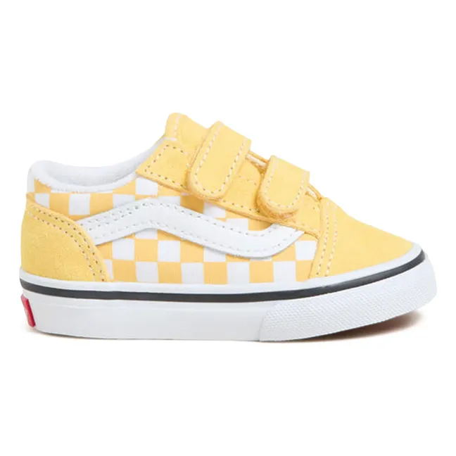 Sneakers Scratch Old Skool V Checkerboard | Gelb