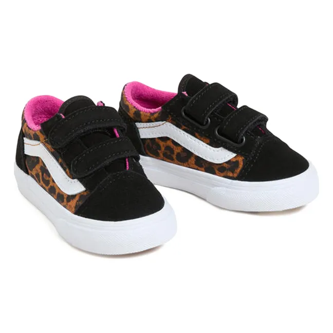 Zapatillas Old Skool V Leopard Pop Scratch | Negro