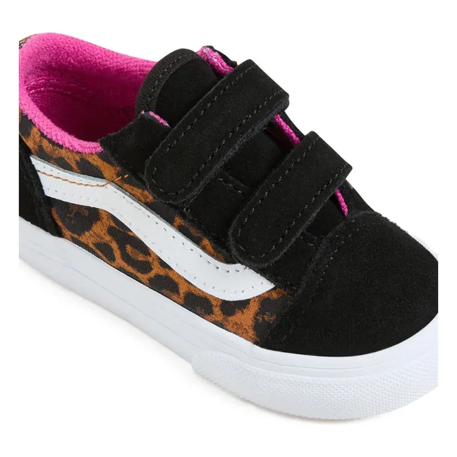 Zapatillas Old Skool V Leopard Pop Scratch | Negro