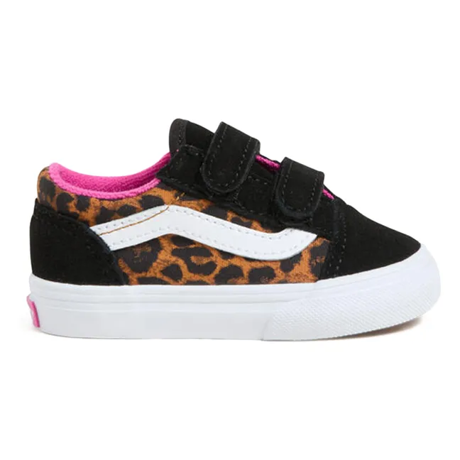Zapatillas Old Skool V Leopard Pop Scratch | Negro